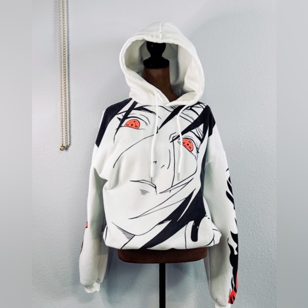 Fanjiuniu Naruto Shippuden Itachi Uchiha‎ Hoodie Oversized Anime Sweatshirt